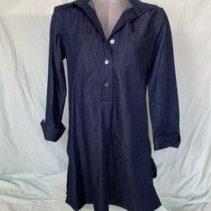 Long sleeve denim dress